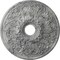 Ekena Millwork Ashley Medallion (Canopies up to 4 3/4"), 23 7/8"OD x 4"ID x 2 1/8"P, Ultra Pure White Crackle CM23ASUWC - alternate 1